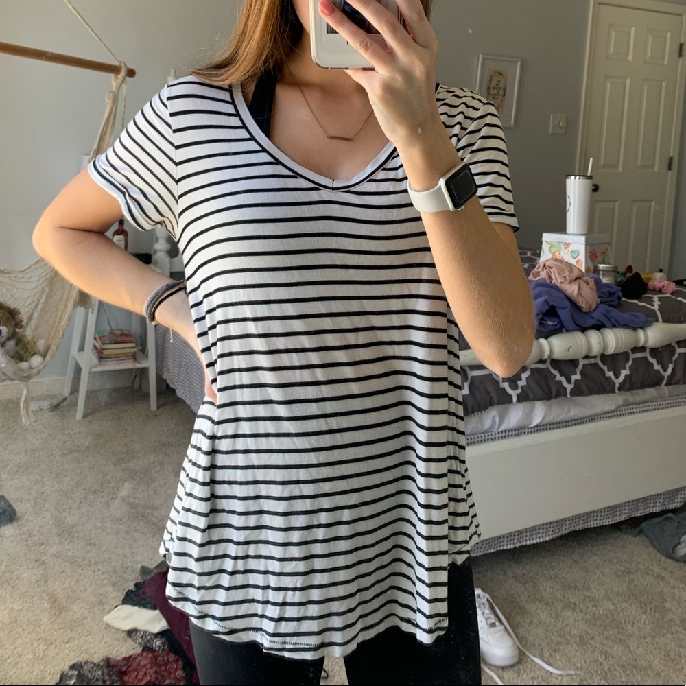 American eagle striped tee